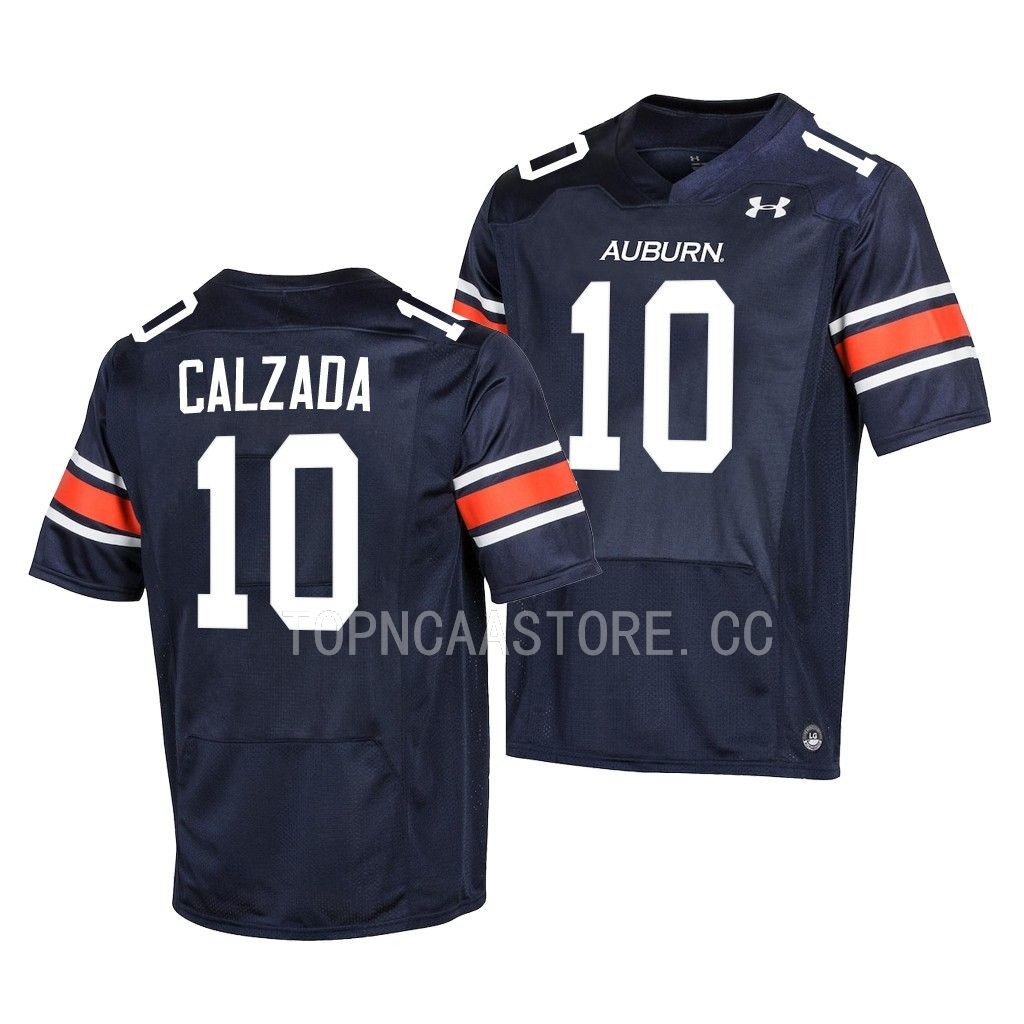 Auburn Tigers #10 Zach Calzada College Navy Jersey BOCZIGXV