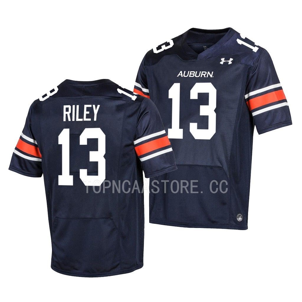 Auburn Tigers #13 Cameron Riley College Navy Jersey GFUKCGXV