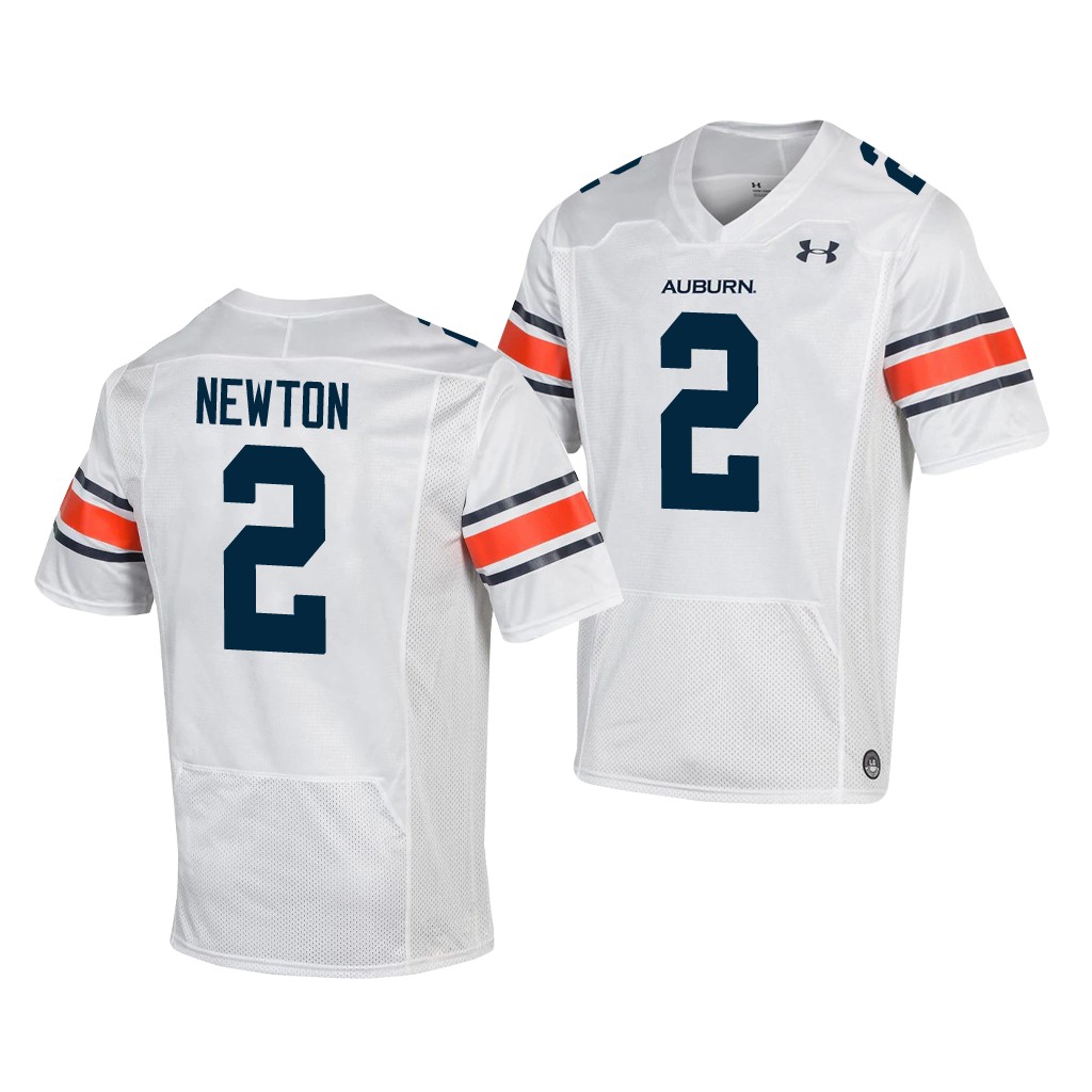 Auburn Tigers 2 Cam Newton White Jersey 3FQMIGXV