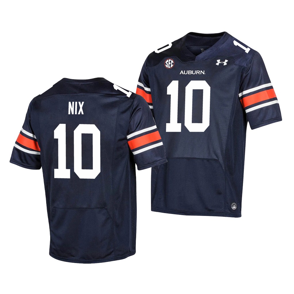 Auburn Tigers Bo Nix Navy Premier Jersey H24X7GXV