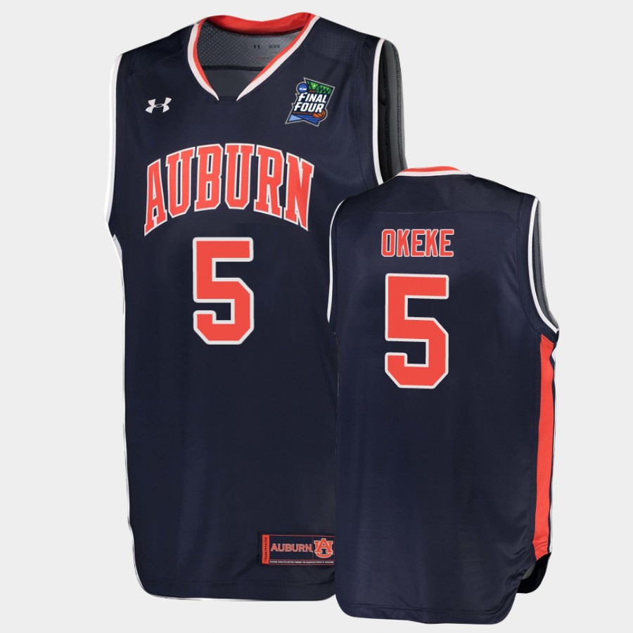 Auburn Tigers Chuma Okeke Navy Final-Four Jersey EXSYIGXV