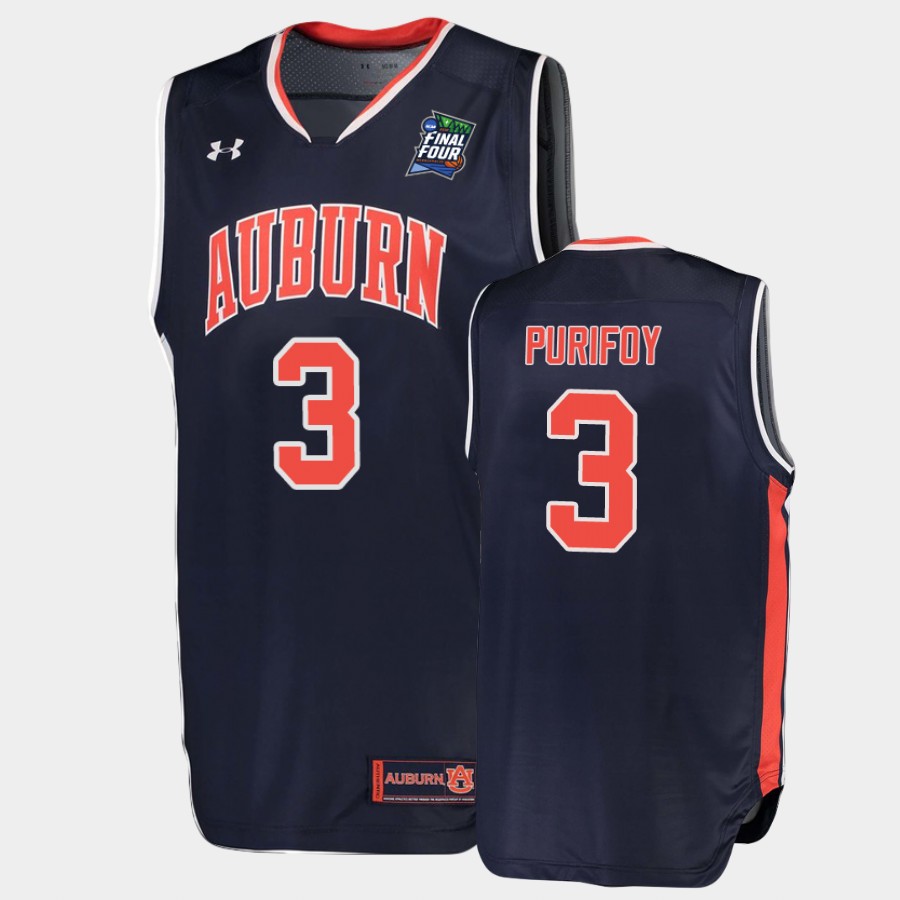 Auburn Tigers Danjel Purifoy Navy Final-Four Jersey QEONLGXV