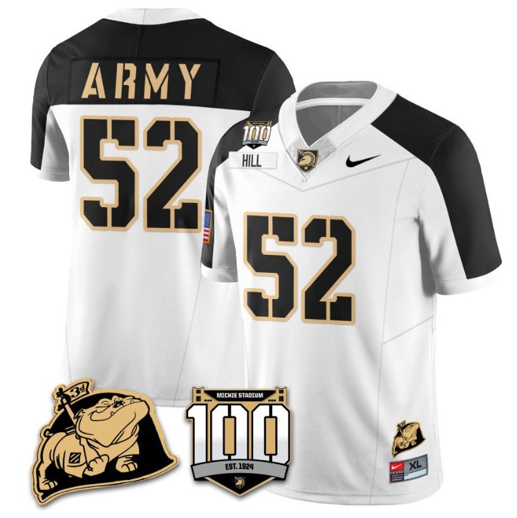 Austin Hill Jersey #52 Army Black Knights Vapor Limited College Football Stitched White Alternate 4ERG2GXV