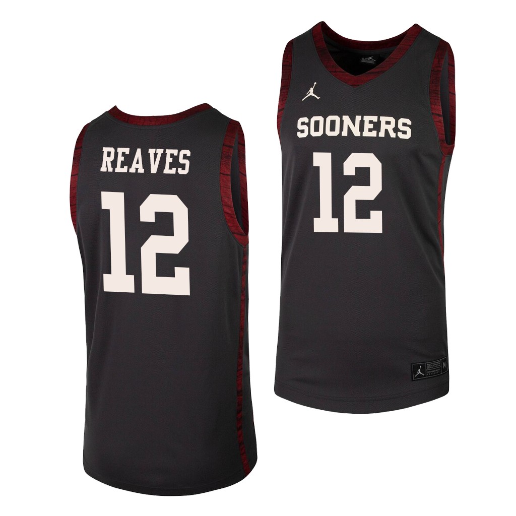 Austin Reaves #12 Oklahoma Sooners -21 College Lakers Black Jersey Q1TK3GXV