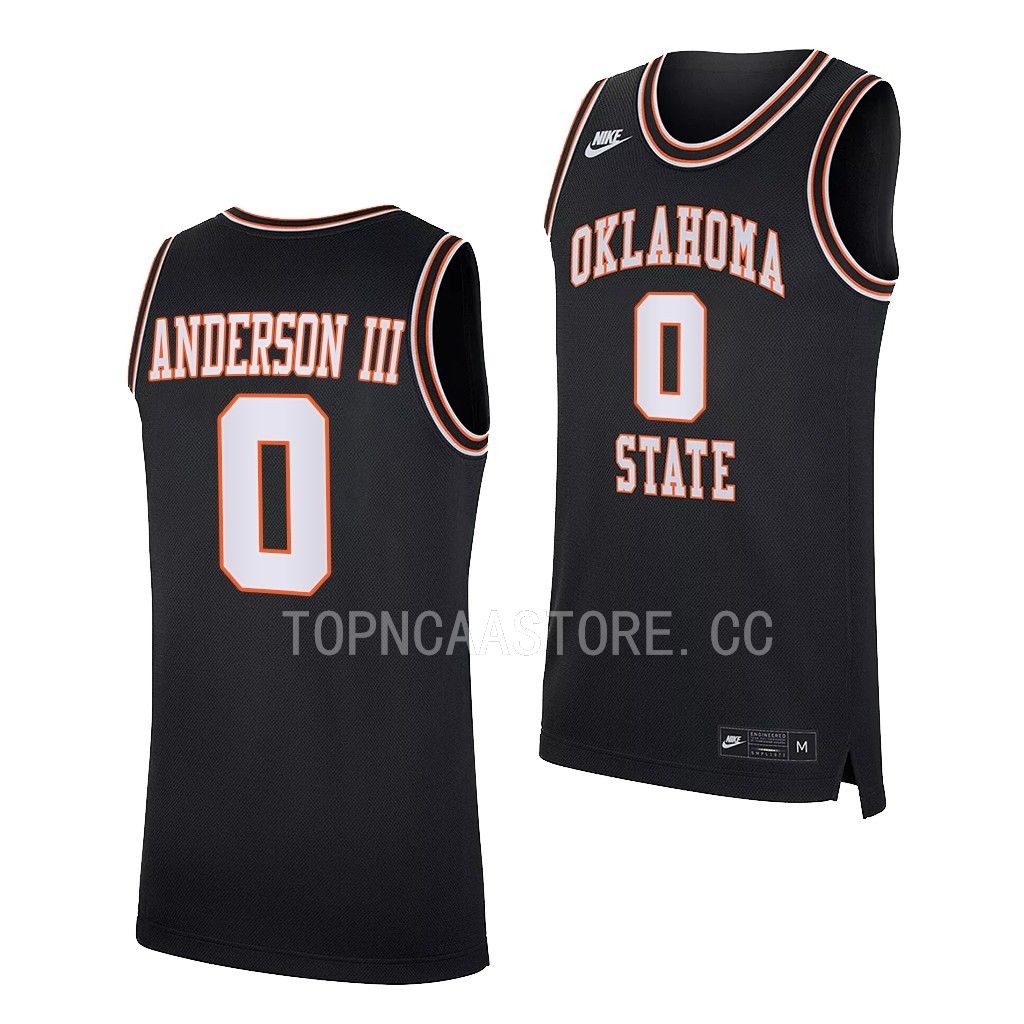 Avery Anderson III Oklahoma State Cowboys #0 Black Retro Jersey 2022-23 LFE5OGXV