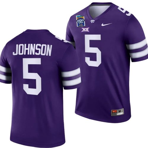 Avery Johnson Jersey #5 Kansas State Wildcats Pop-Tarts Bowl Football Purple GGQQDGXV