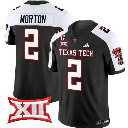 Behren Morton Jersey #2 Texas Tech Red Raiders Vapor Limited Football Black Alternate GR1I9GXV