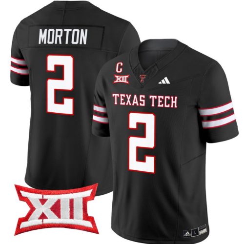 Behren Morton Jersey #2 Texas Tech Red Raiders Vapor Limited Football Black EBLZSGXV