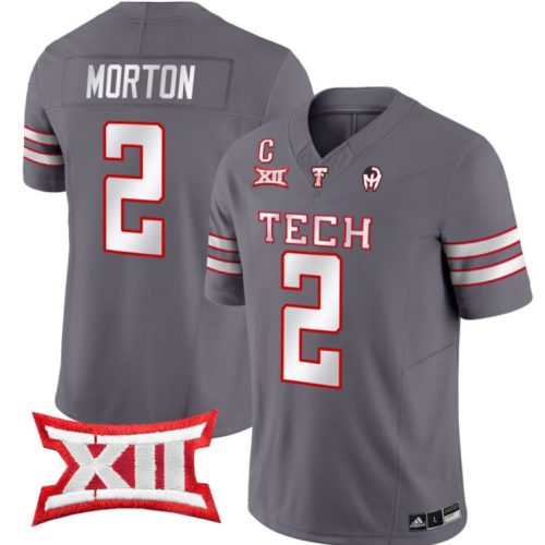Behren Morton Jersey #2 Texas Tech Red Raiders Vapor Limited Football Grey SYVHOGXV