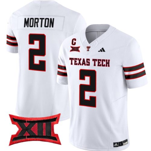 Behren Morton Jersey #2 Texas Tech Red Raiders Vapor Limited Football White D29U5GXV