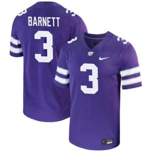 Blake Barnett Jersey Purple #3 Kansas State Wildcats Game College Football FNINYGXV