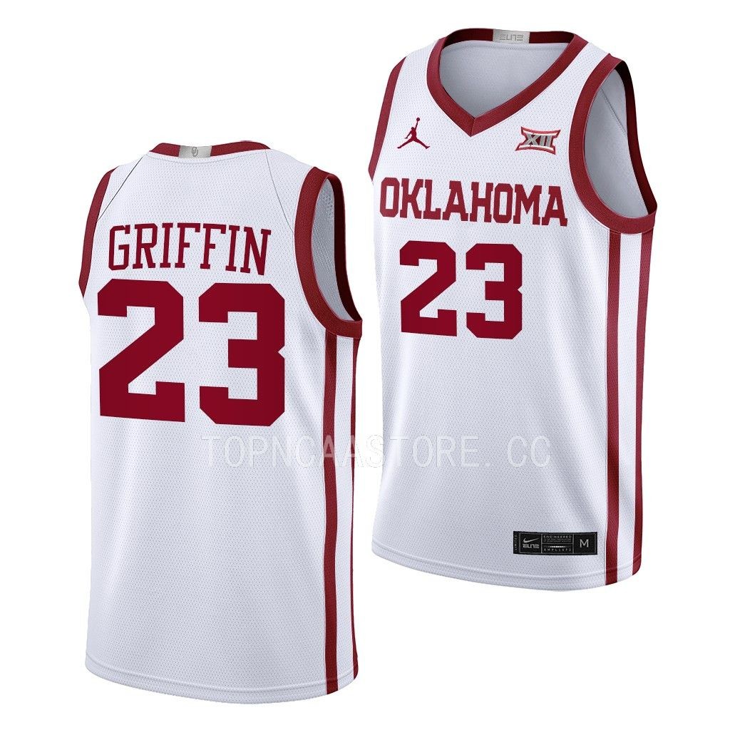 Blake Griffin Oklahoma Sooners #23 White Alumni Jersey Home RUAWHGXV