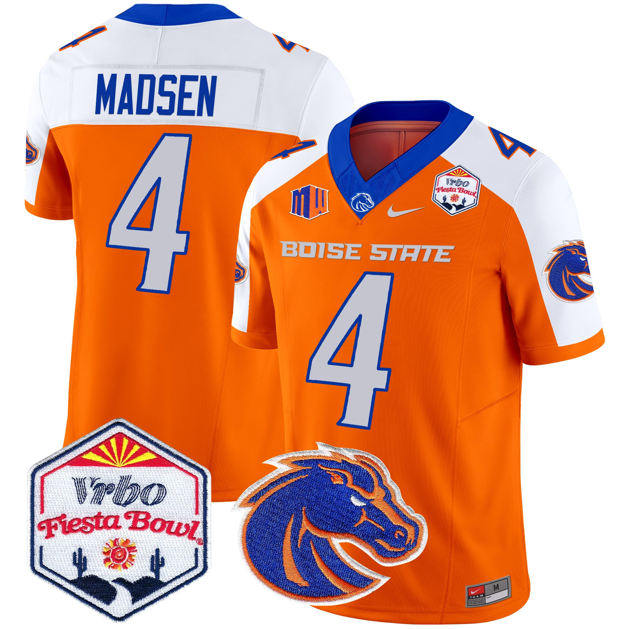 Boise State Broncos 2025 The Fiesta Bowl Patch Vapor Limited Jersey - All Stitched #11 OFBOKGXV