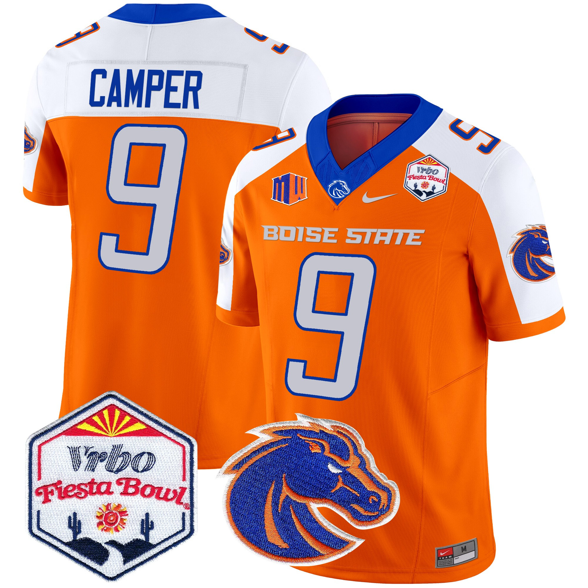 Boise State Broncos 2025 The Fiesta Bowl Patch Vapor Limited Jersey - All Stitched #12 PKJH7GXV