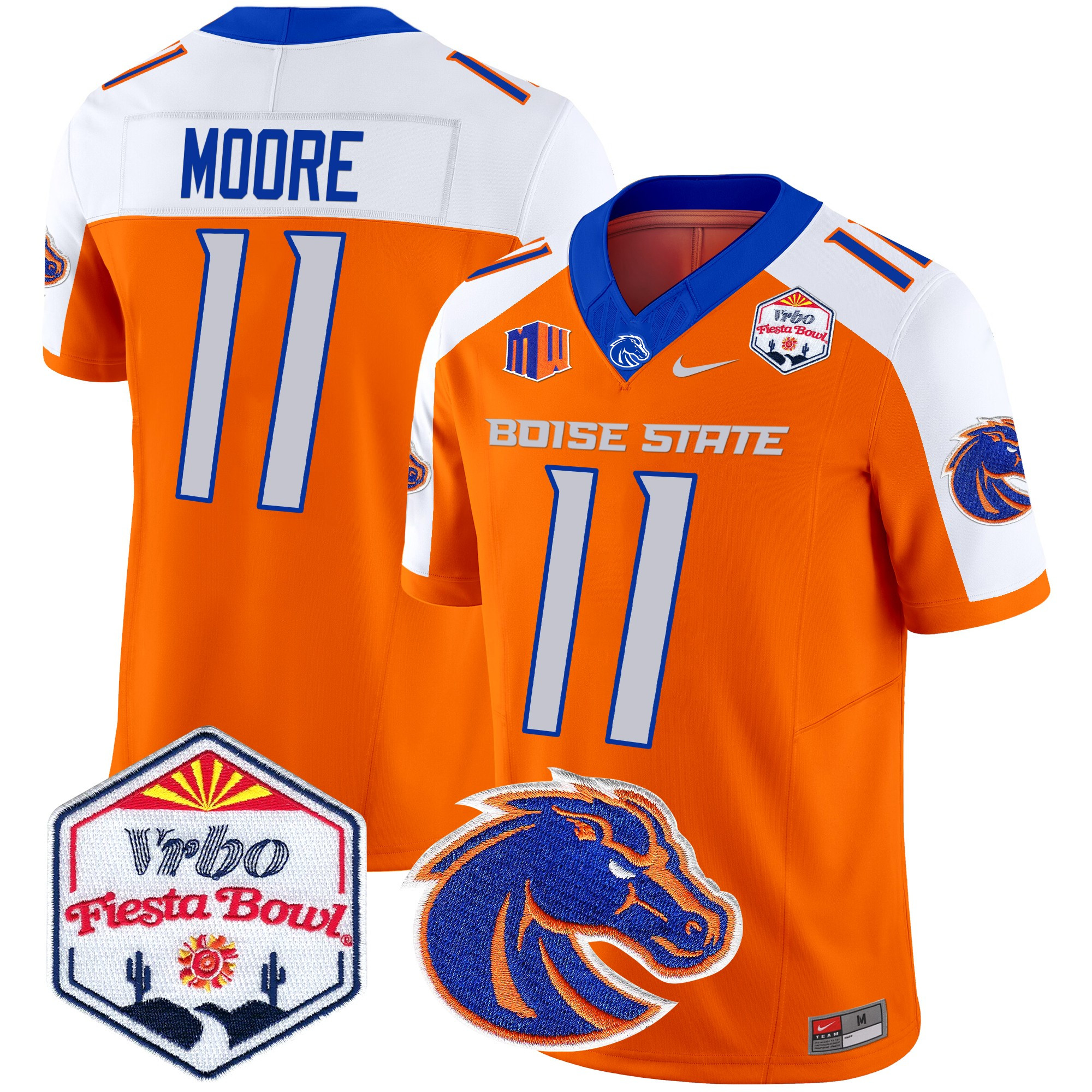 Boise State Broncos 2025 The Fiesta Bowl Patch Vapor Limited Jersey - All Stitched #14 HKZEYGXV