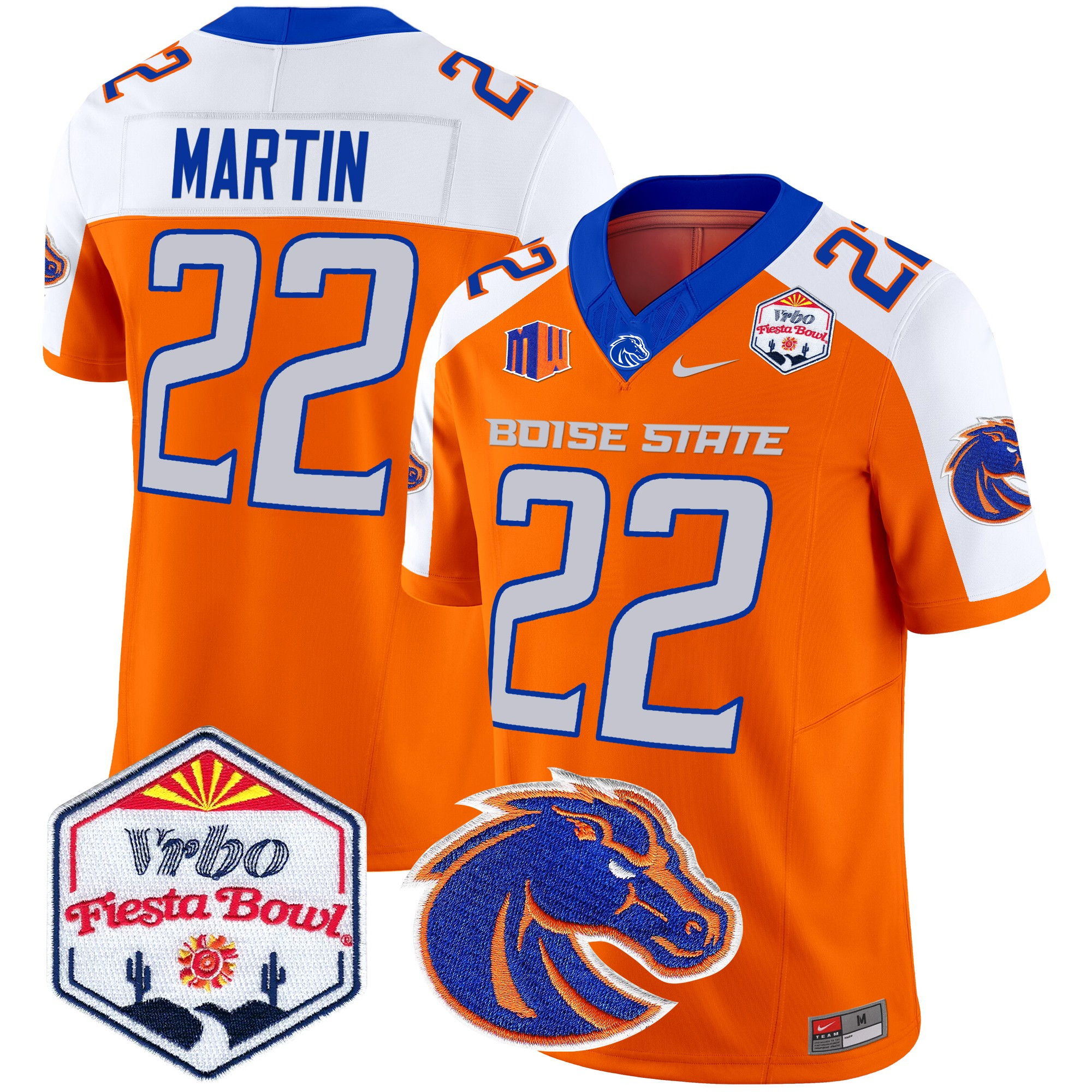Boise State Broncos 2025 The Fiesta Bowl Patch Vapor Limited Jersey - All Stitched #15 DKM9QGXV