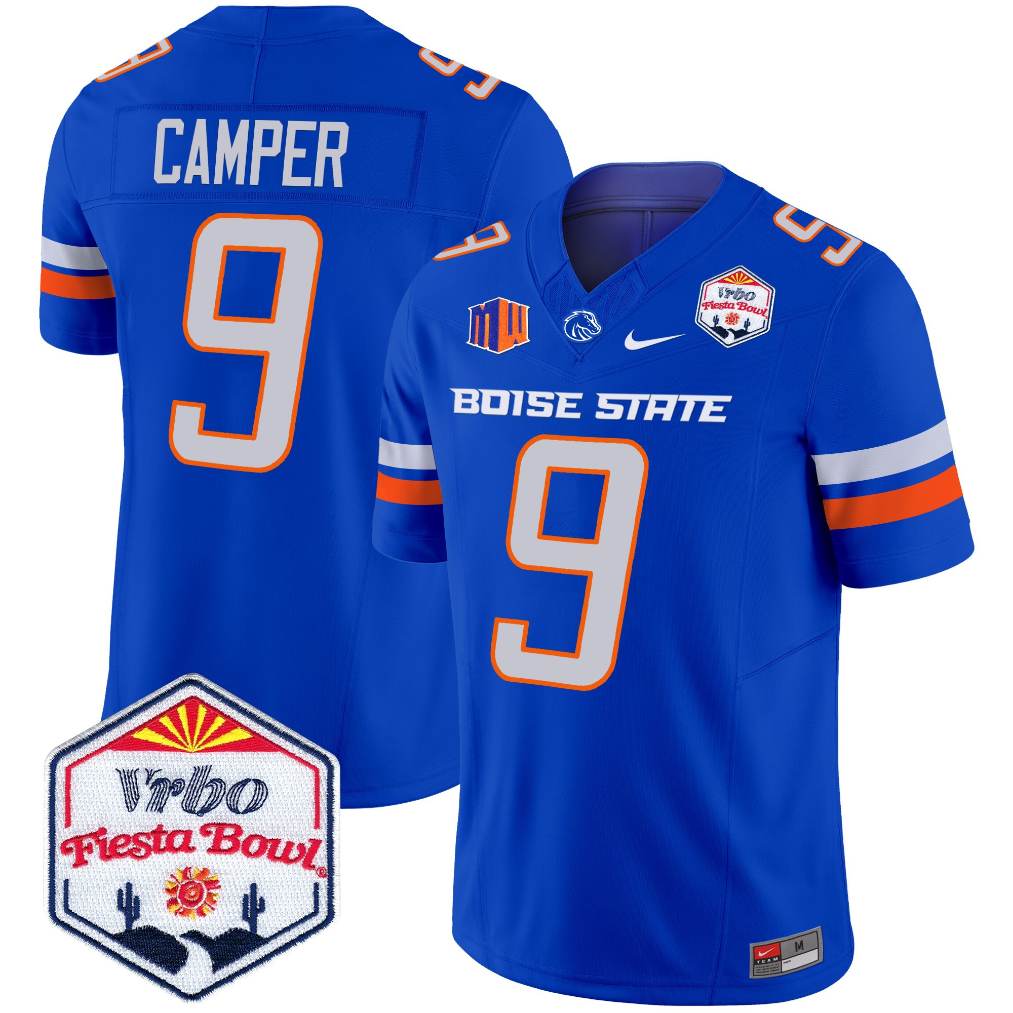 Boise State Broncos 2025 The Fiesta Bowl Patch Vapor Limited Jersey - All Stitched #21 PAUNPGXV