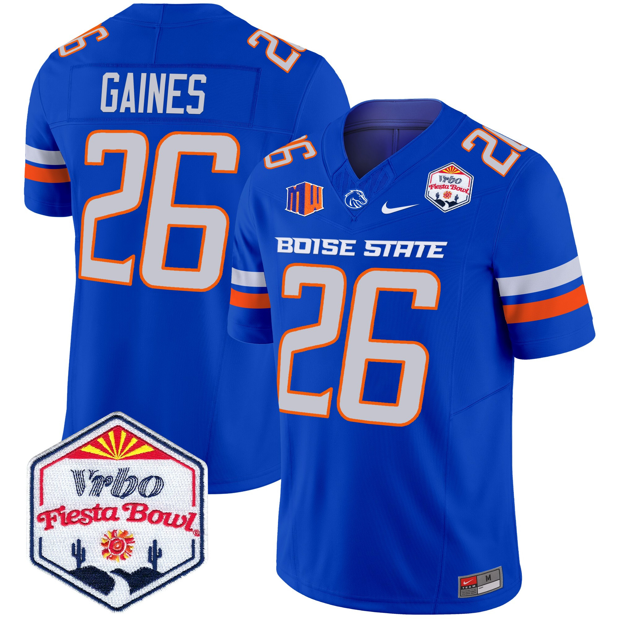 Boise State Broncos 2025 The Fiesta Bowl Patch Vapor Limited Jersey - All Stitched #22 WLRUJGXV