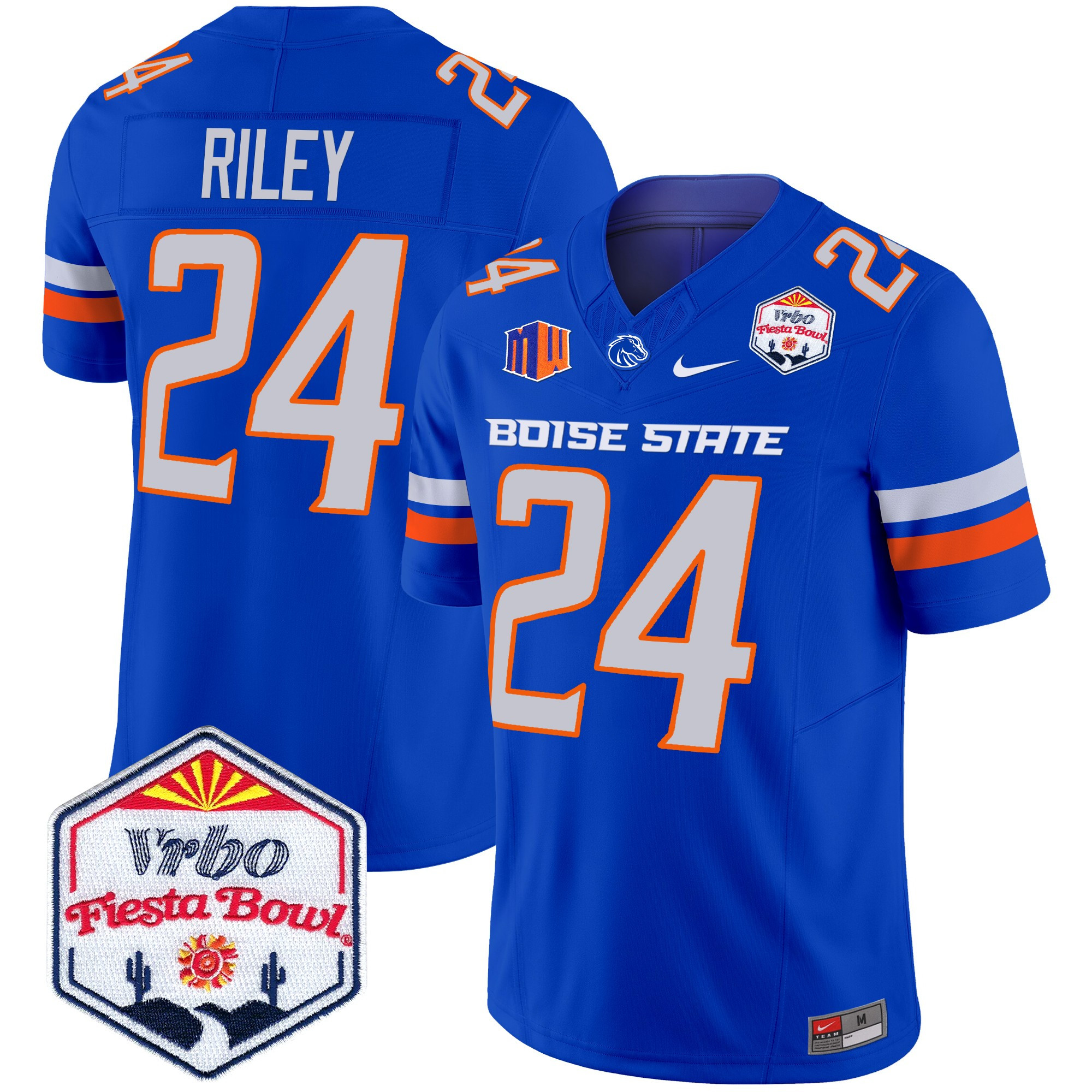 Boise State Broncos 2025 The Fiesta Bowl Patch Vapor Limited Jersey - All Stitched #25 6W141GXV