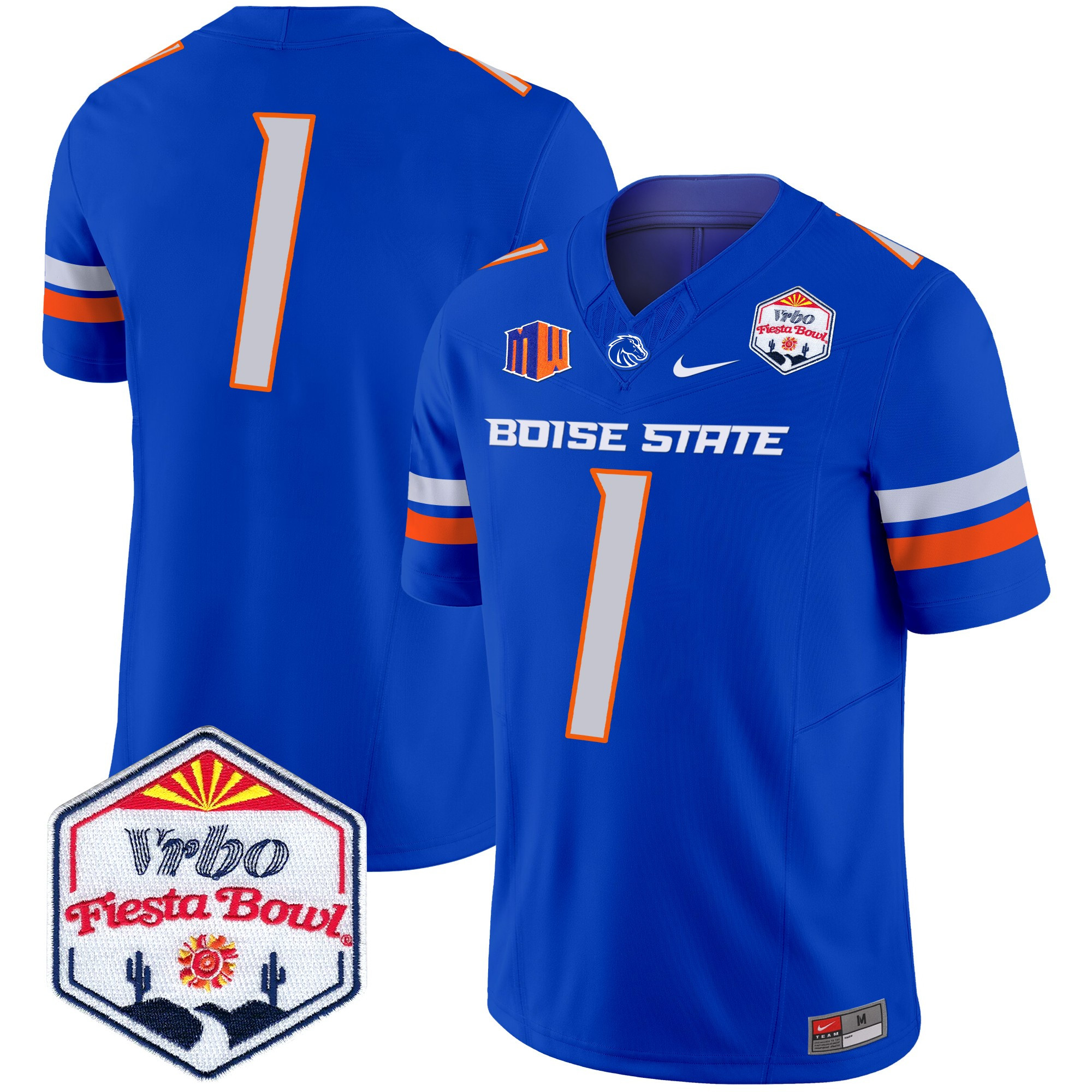 Boise State Broncos 2025 The Fiesta Bowl Patch Vapor Limited Jersey - All Stitched #27 IV4MHGXV