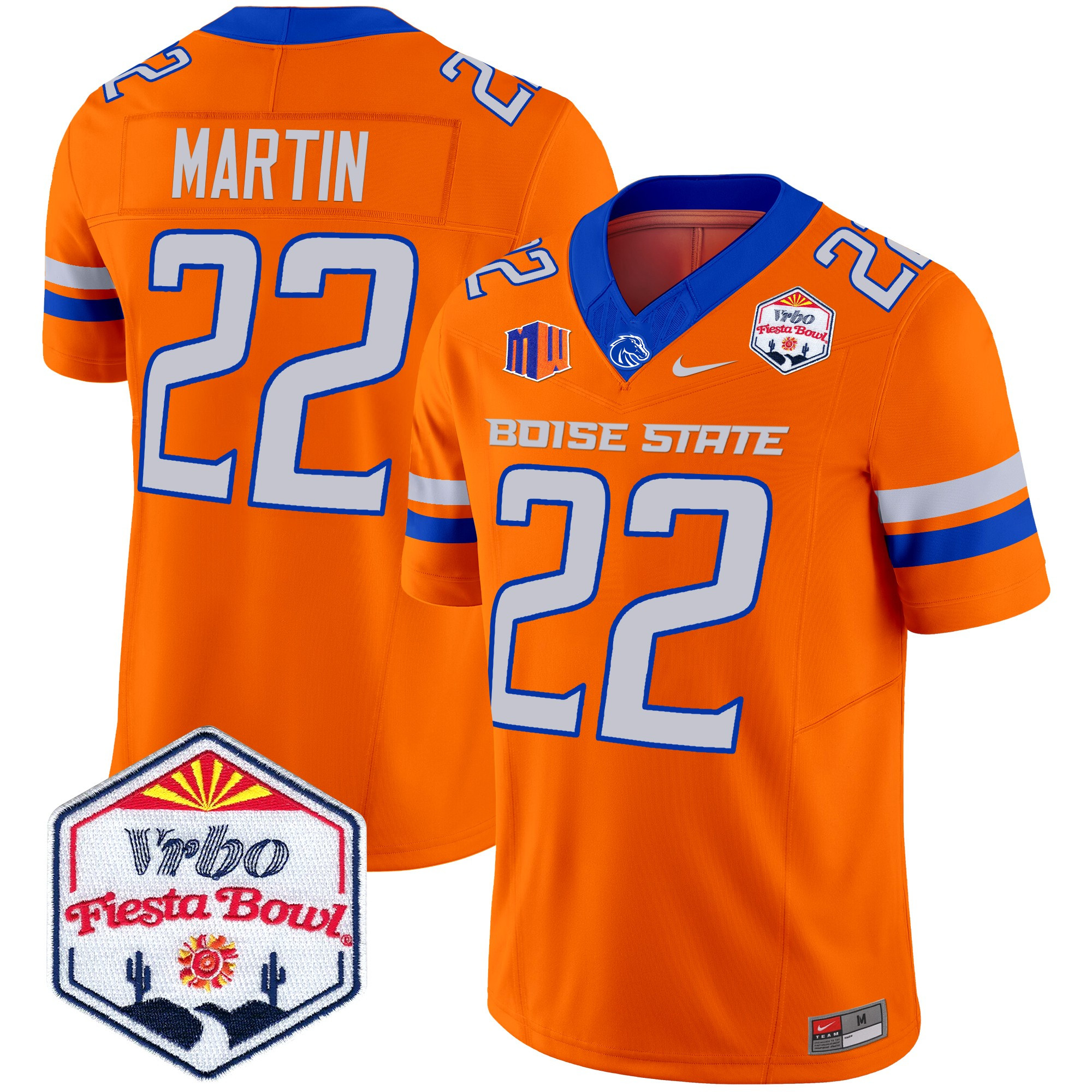 Boise State Broncos 2025 The Fiesta Bowl Patch Vapor Limited Jersey - All Stitched #33 UHV3CGXV