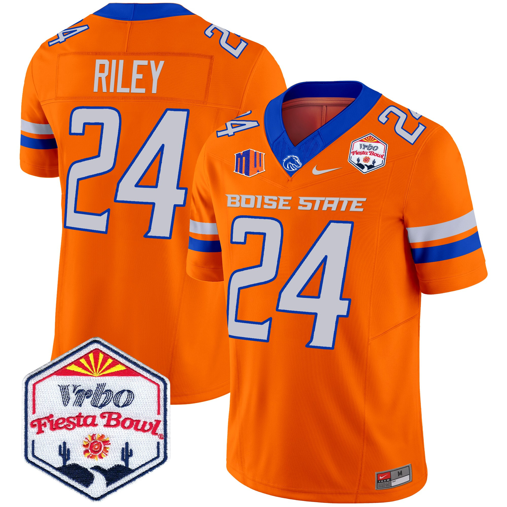 Boise State Broncos 2025 The Fiesta Bowl Patch Vapor Limited Jersey - All Stitched #34 UDRXJGXV