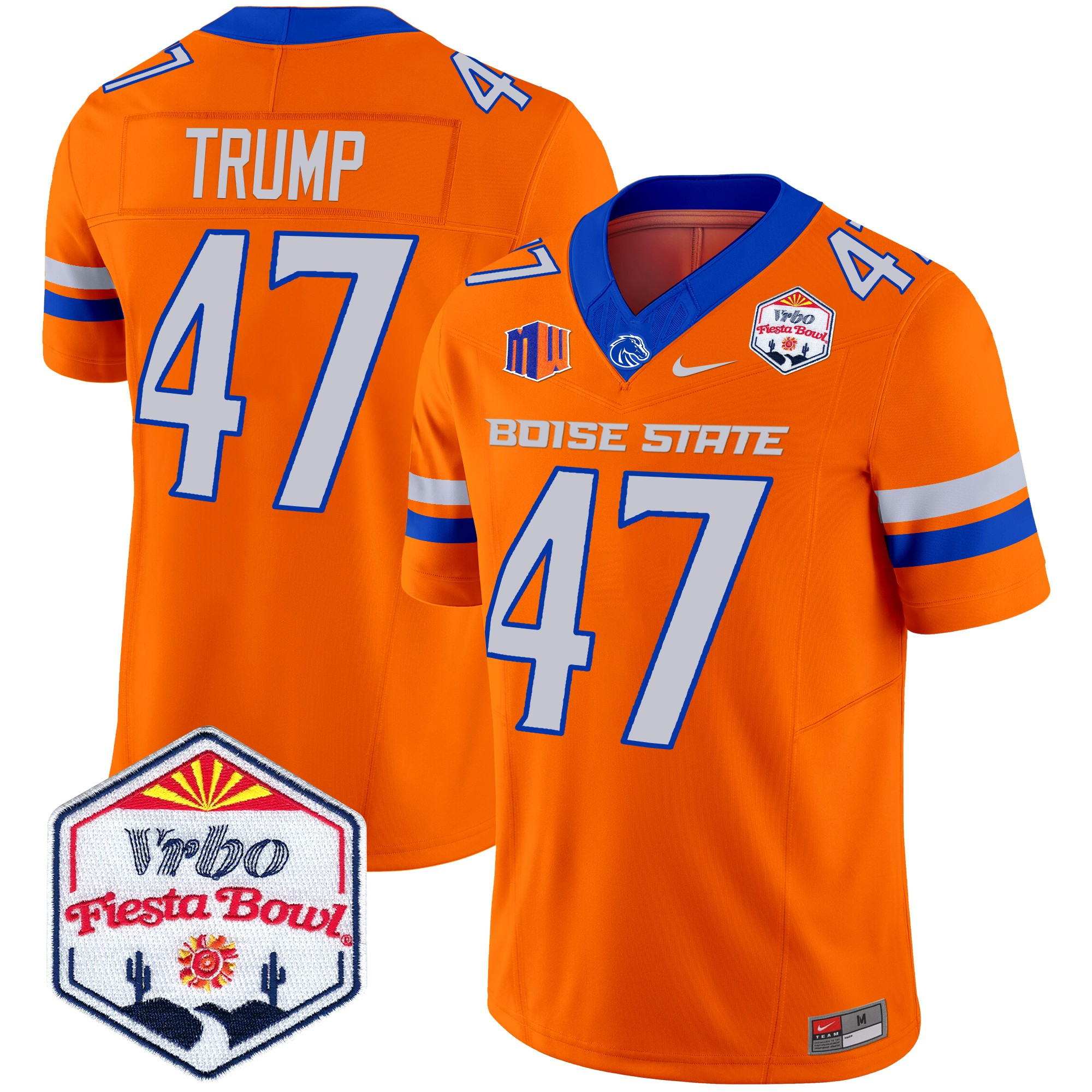Boise State Broncos 2025 The Fiesta Bowl Patch Vapor Limited Jersey - All Stitched #35 TE7MIGXV