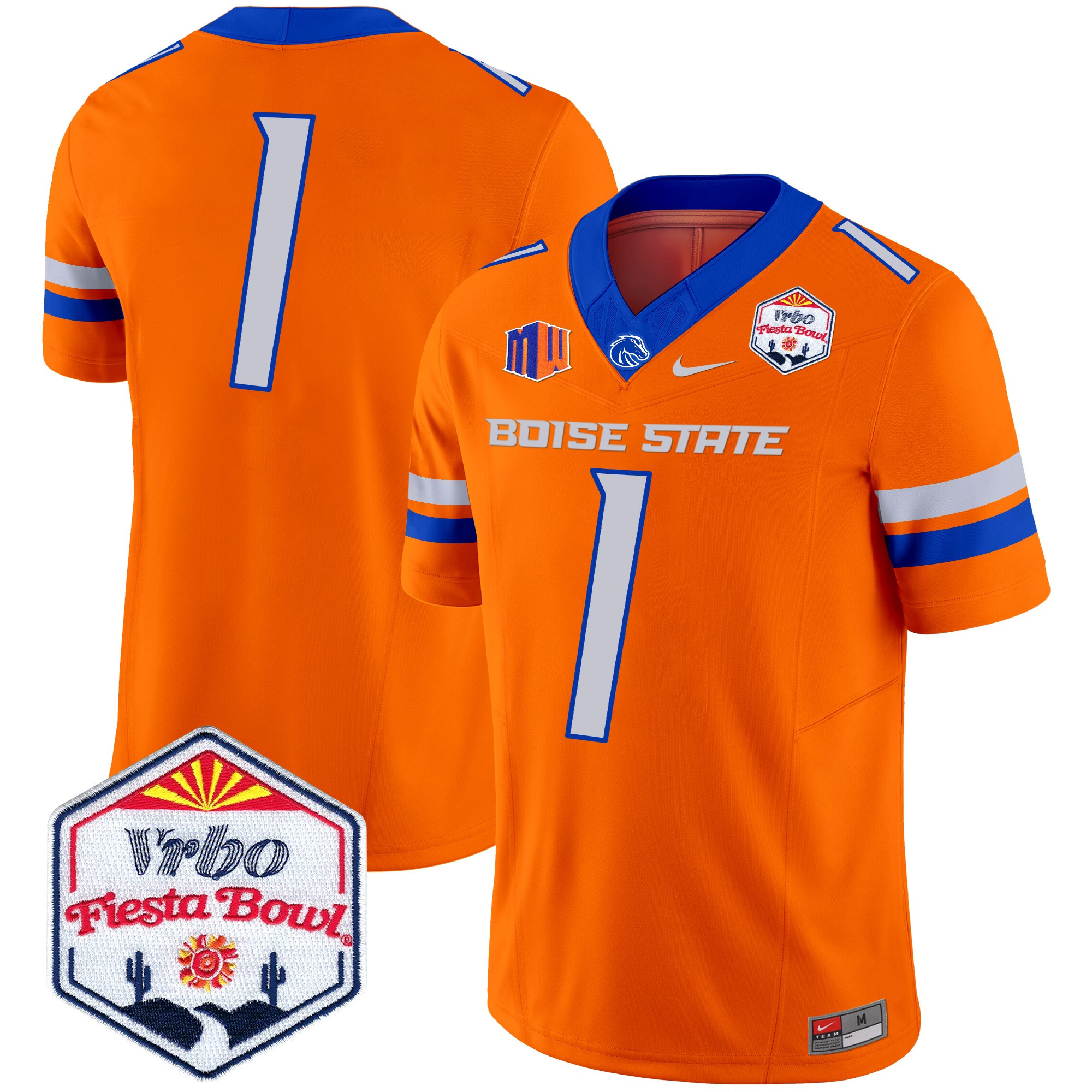 Boise State Broncos 2025 The Fiesta Bowl Patch Vapor Limited Jersey - All Stitched #36 ITDH7GXV