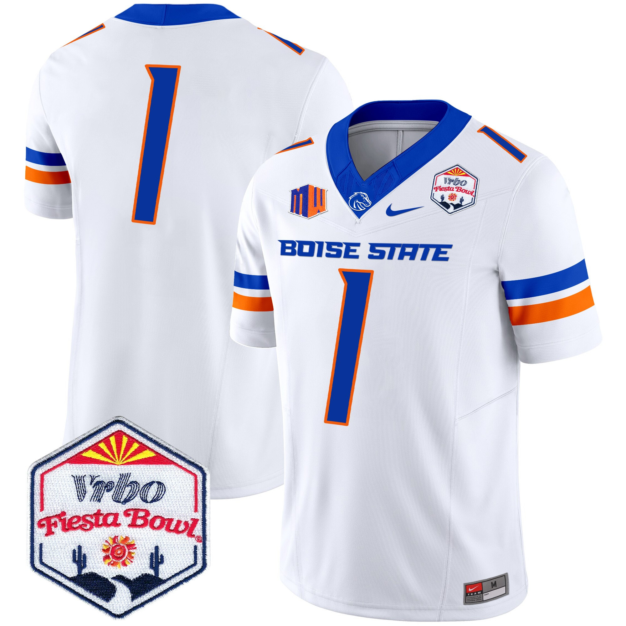 Boise State Broncos 2025 The Fiesta Bowl Patch Vapor Limited Jersey - All Stitched #45 ASXJZGXV