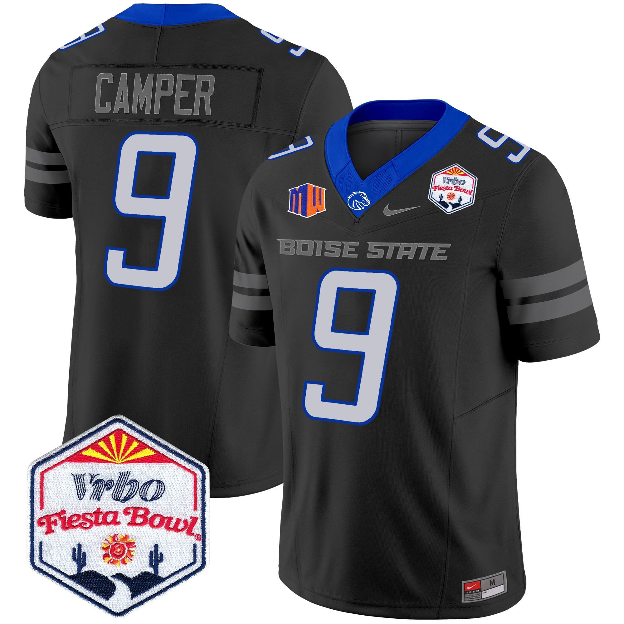 Boise State Broncos 2025 The Fiesta Bowl Patch Vapor Limited Jersey - All Stitched #48 FMK61GXV