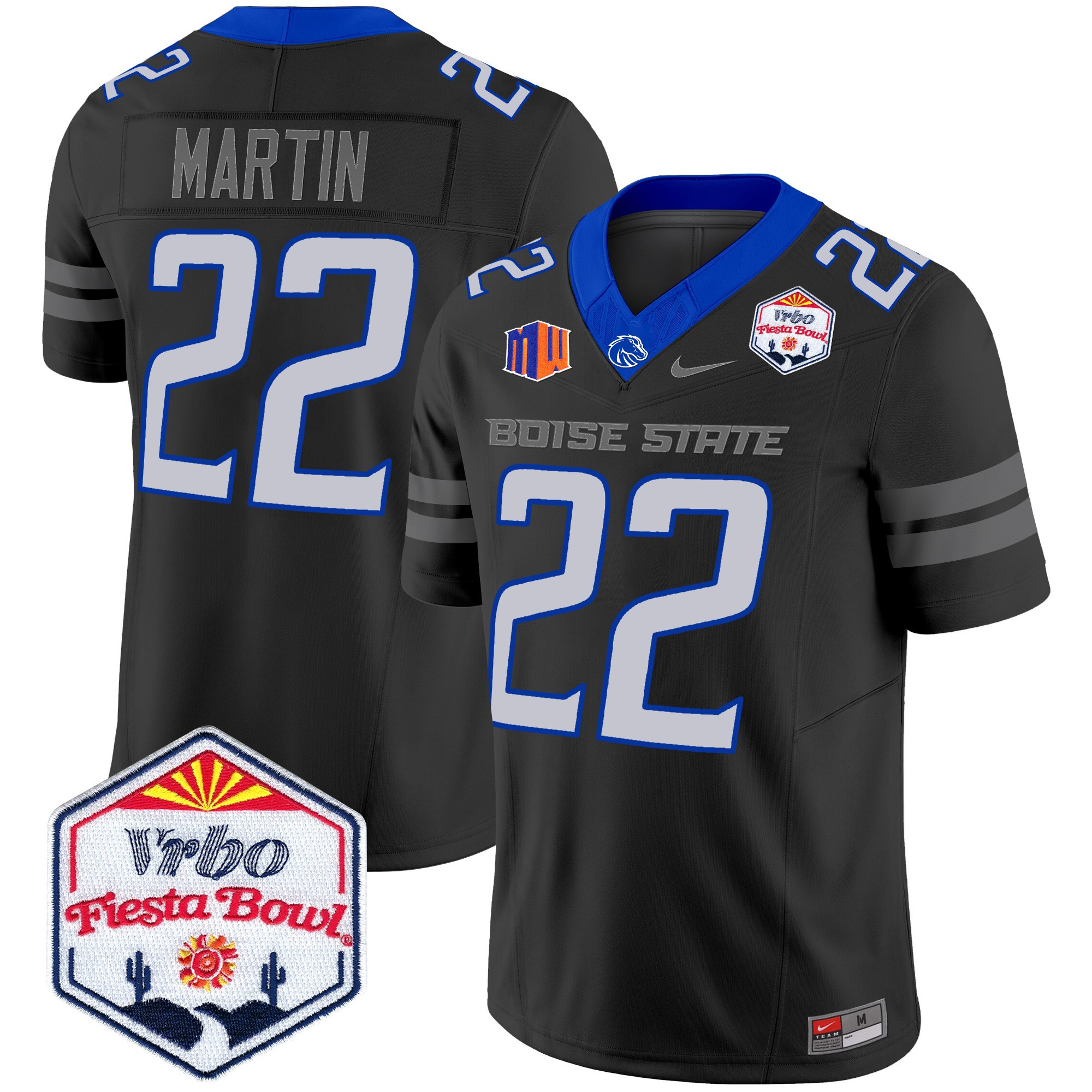 Boise State Broncos 2025 The Fiesta Bowl Patch Vapor Limited Jersey - All Stitched #51 RZPVGGXV