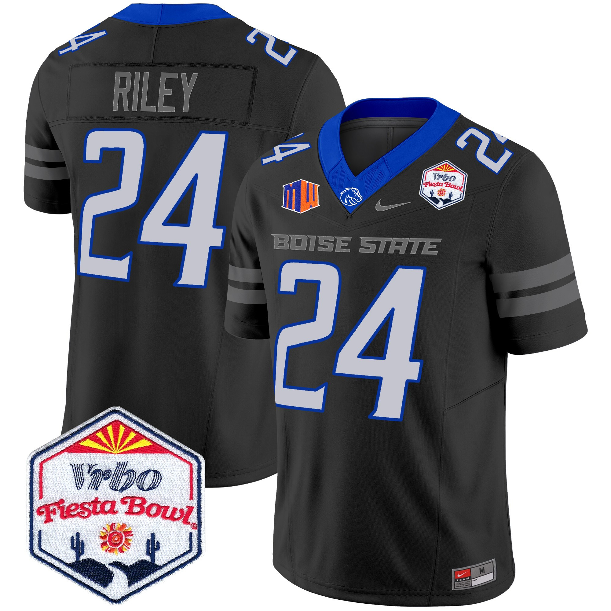 Boise State Broncos 2025 The Fiesta Bowl Patch Vapor Limited Jersey - All Stitched #52 RSFFBGXV