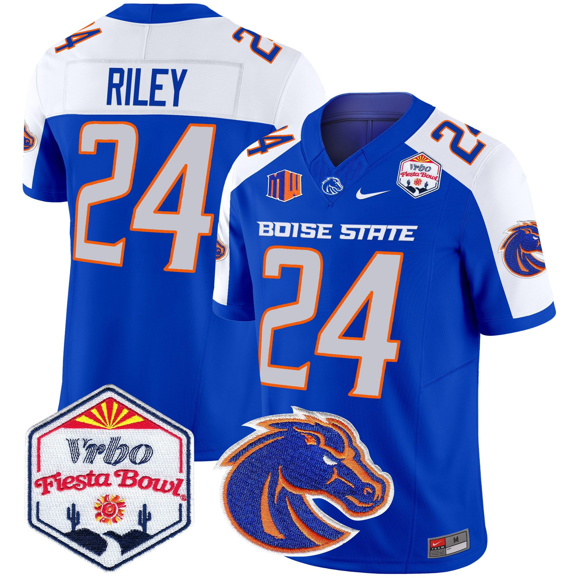 Boise State Broncos 2025 The Fiesta Bowl Patch Vapor Limited Jersey - All Stitched #7 05FZUGXV