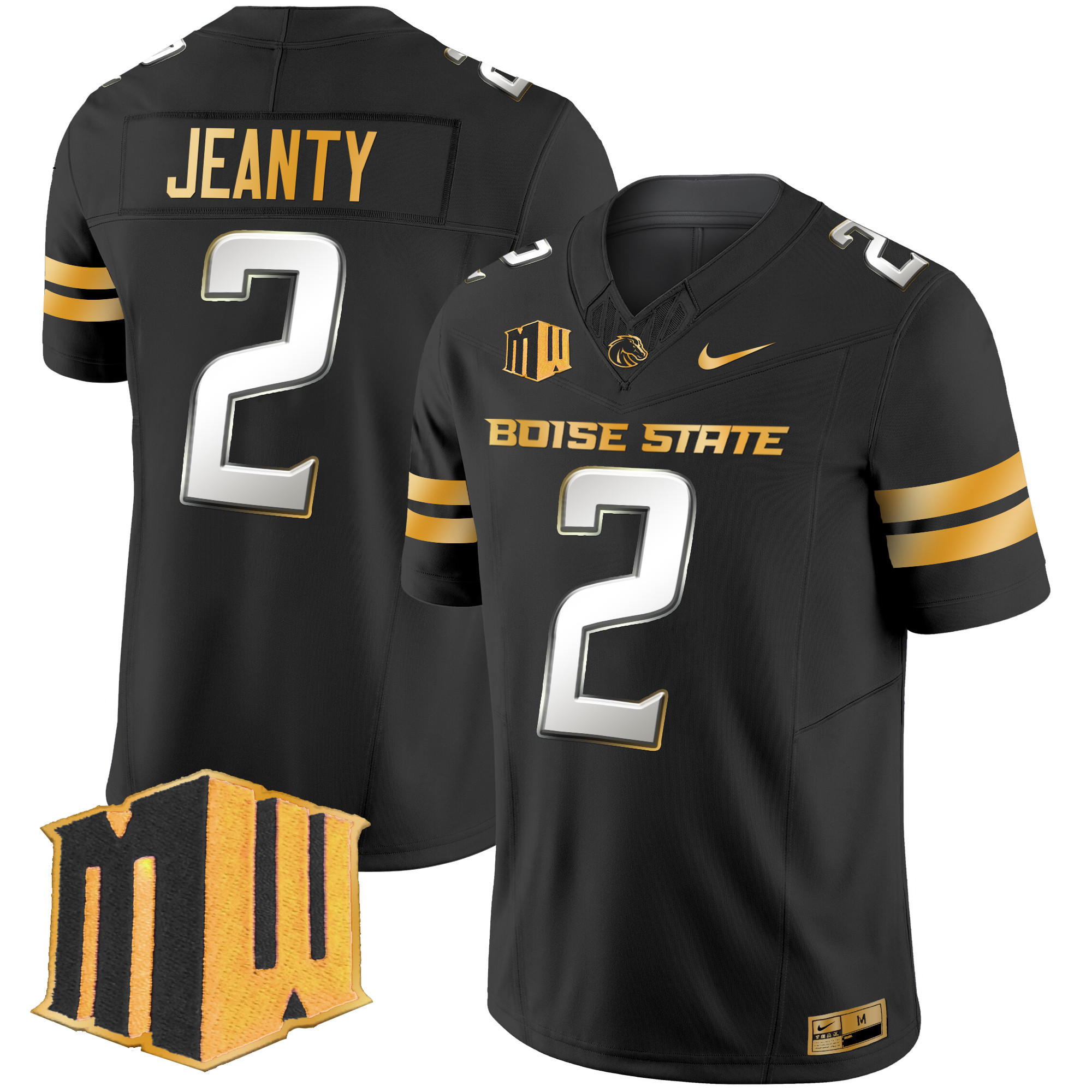 Boise State Broncos Gold Vapor Limited Jersey - All Stitched #1 8R8TKGXV