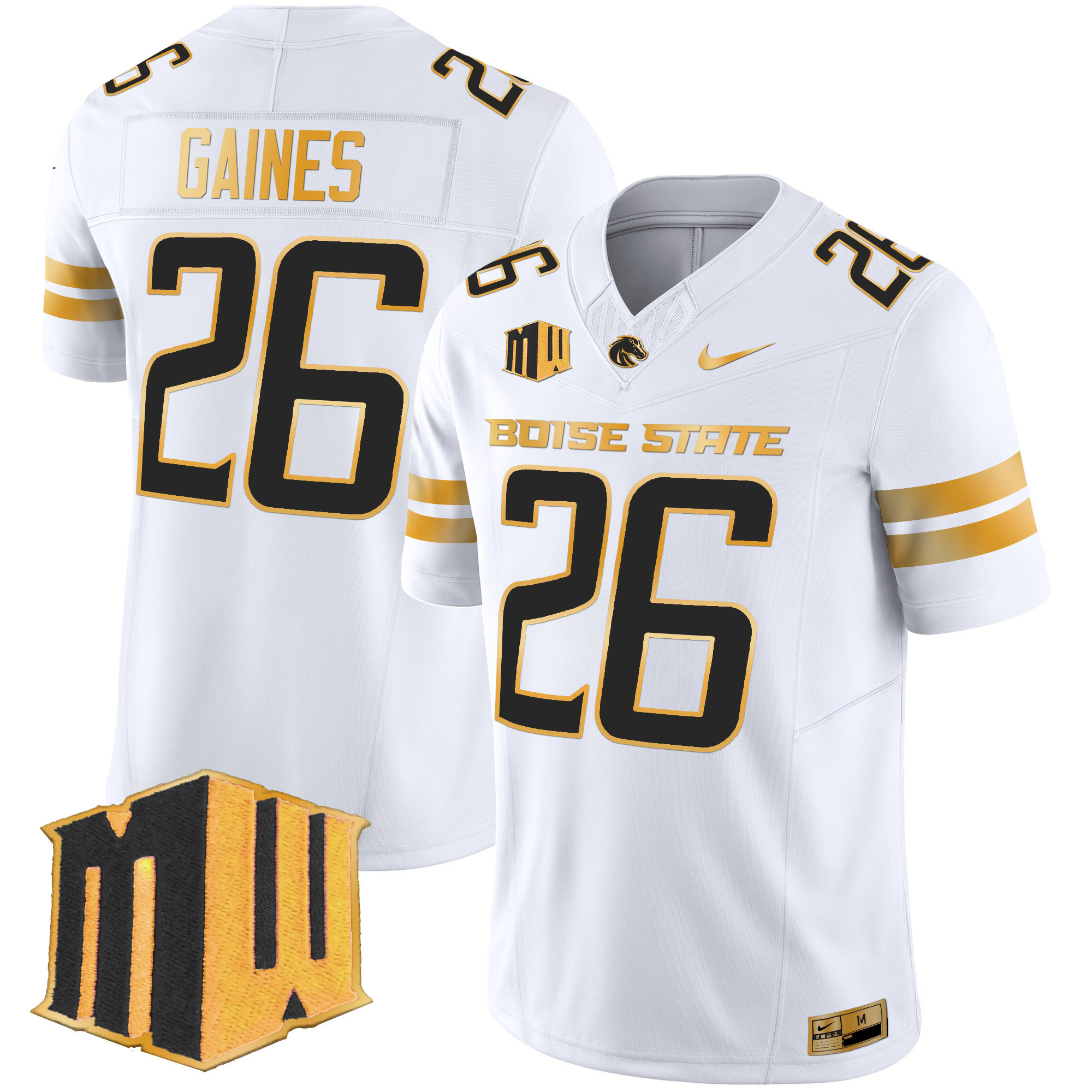 Boise State Broncos Gold Vapor Limited Jersey - All Stitched #20 FLE7GGXV