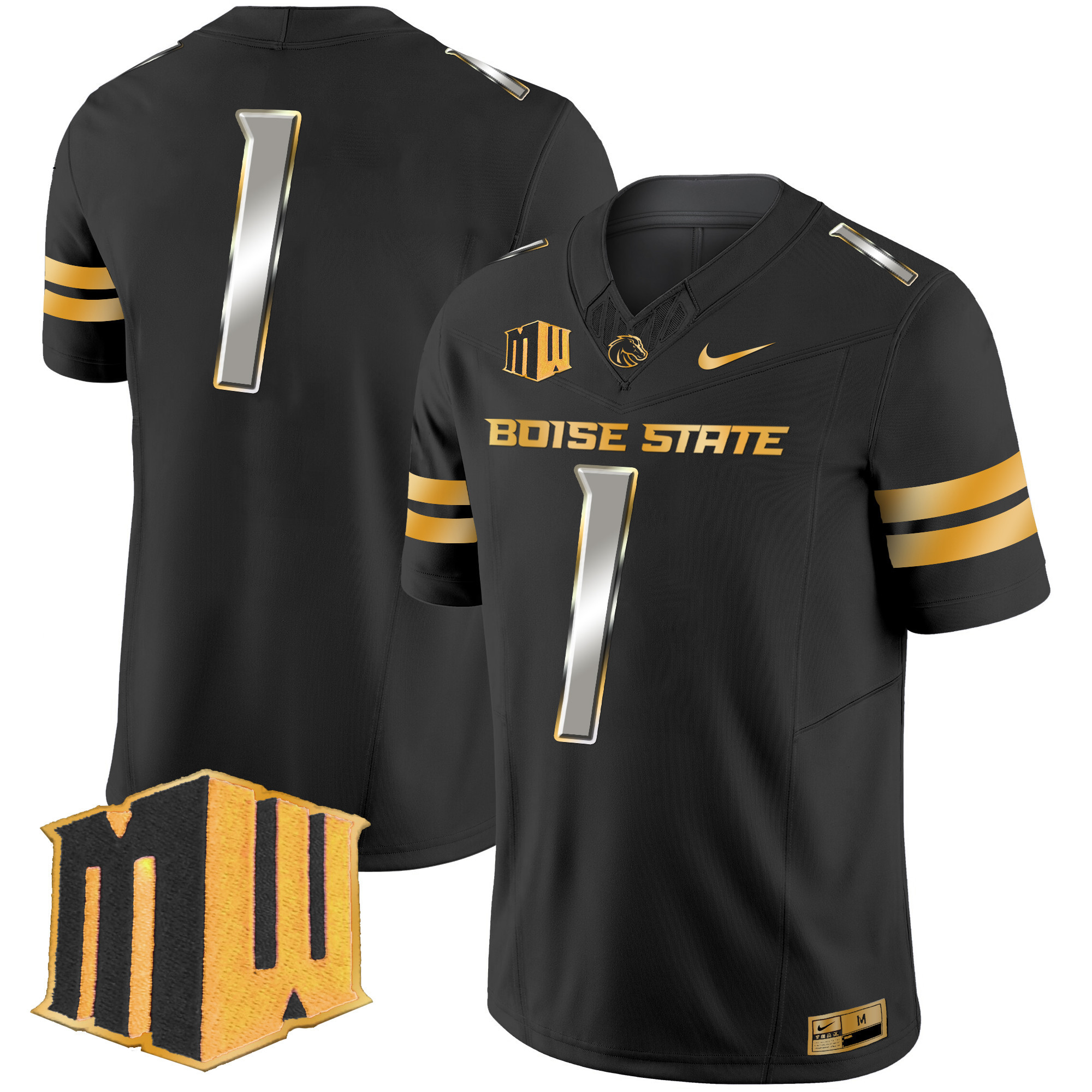 Boise State Broncos Gold Vapor Limited Jersey - All Stitched #8 MQQVLGXV