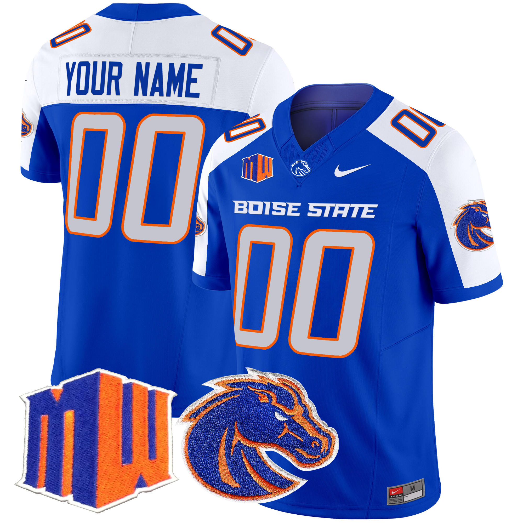 Boise State Broncos Vapor Limited Custom Jersey - All Stitched #1 YN5VNGXV