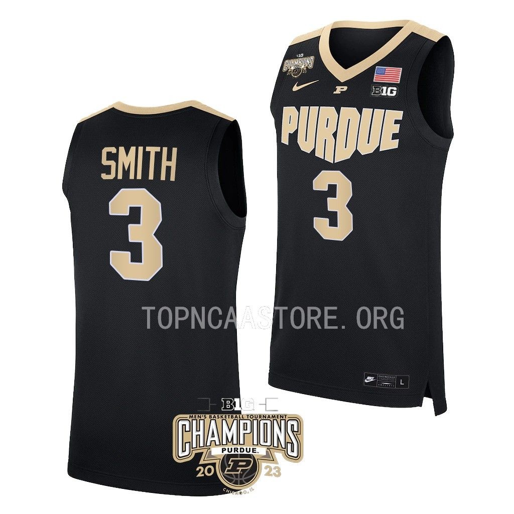 Braden Smith #3 Purdue Boilermakers Big 10 Mens Champs Jersey White RGFXQGXV