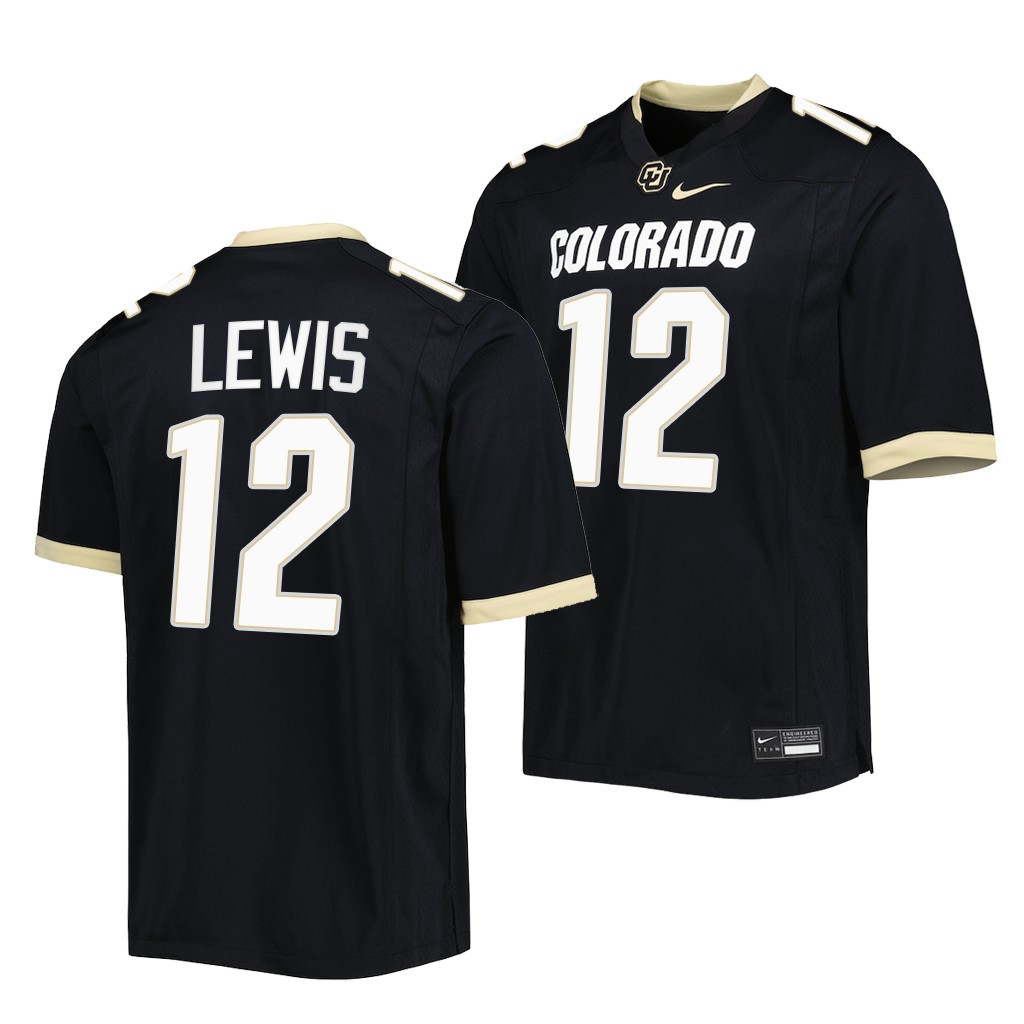 Brendon Lewis Colorado Buffaloes Untouchable Jersey Black #12 Uniform JEYMFGXV