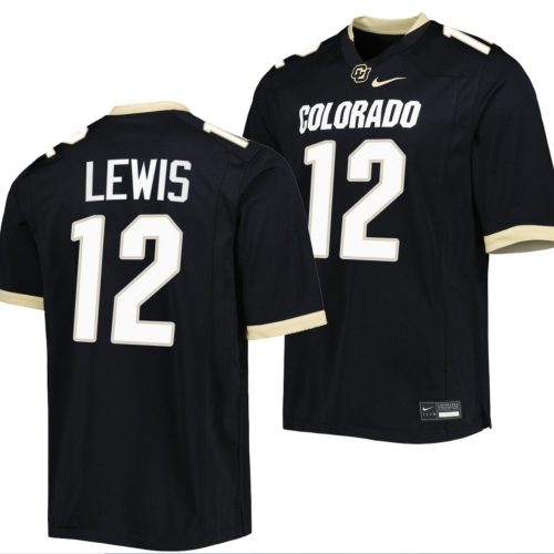 Brendon Lewis Jersey Colorado Buffaloes College Football Untouchable Black #12 FGZPTGXV