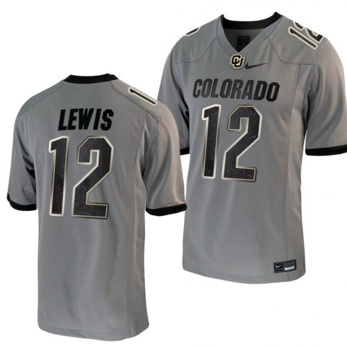 Brendon Lewis Jersey Colorado Buffaloes College Football Untouchable Game Grey #12 8GC49GXV