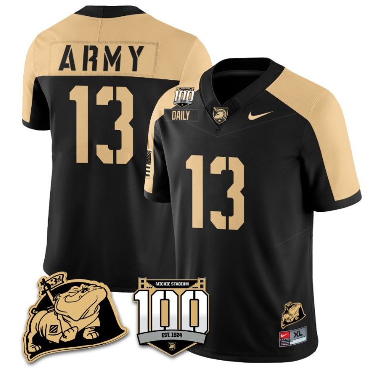 Bryson Daily Jersey #13 Army Black Knights Vapor Limited College Football Stitched Black Alternate C7DLPGXV