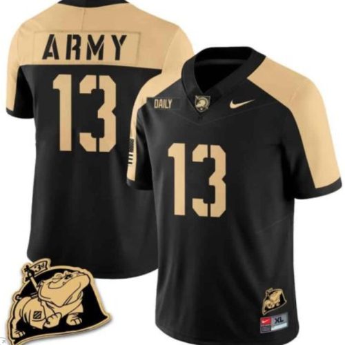 Bryson Daily Jersey Army Black Knights Jersey Rocky The Bulldog Patch Vapor Football Black Alternate EER7VGXV