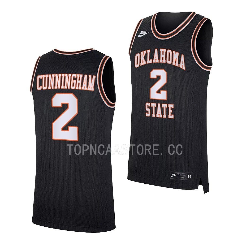Cade Cunningham Oklahoma State Cowboys #2 Black Retro Jersey 3B28MGXV
