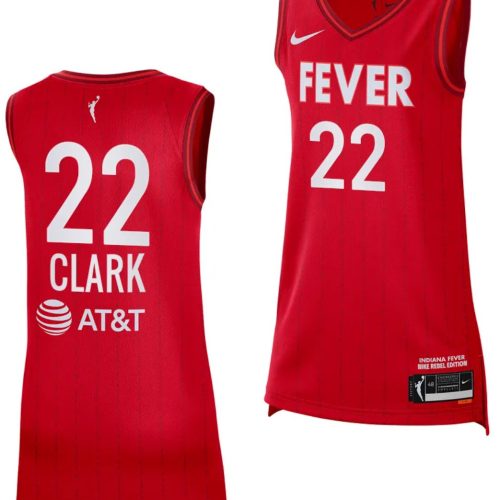 Caitlin Clark Jersey #22 Indiana Fever Basketball Rebel Edition Unisex Victory Red FL9FFGXV