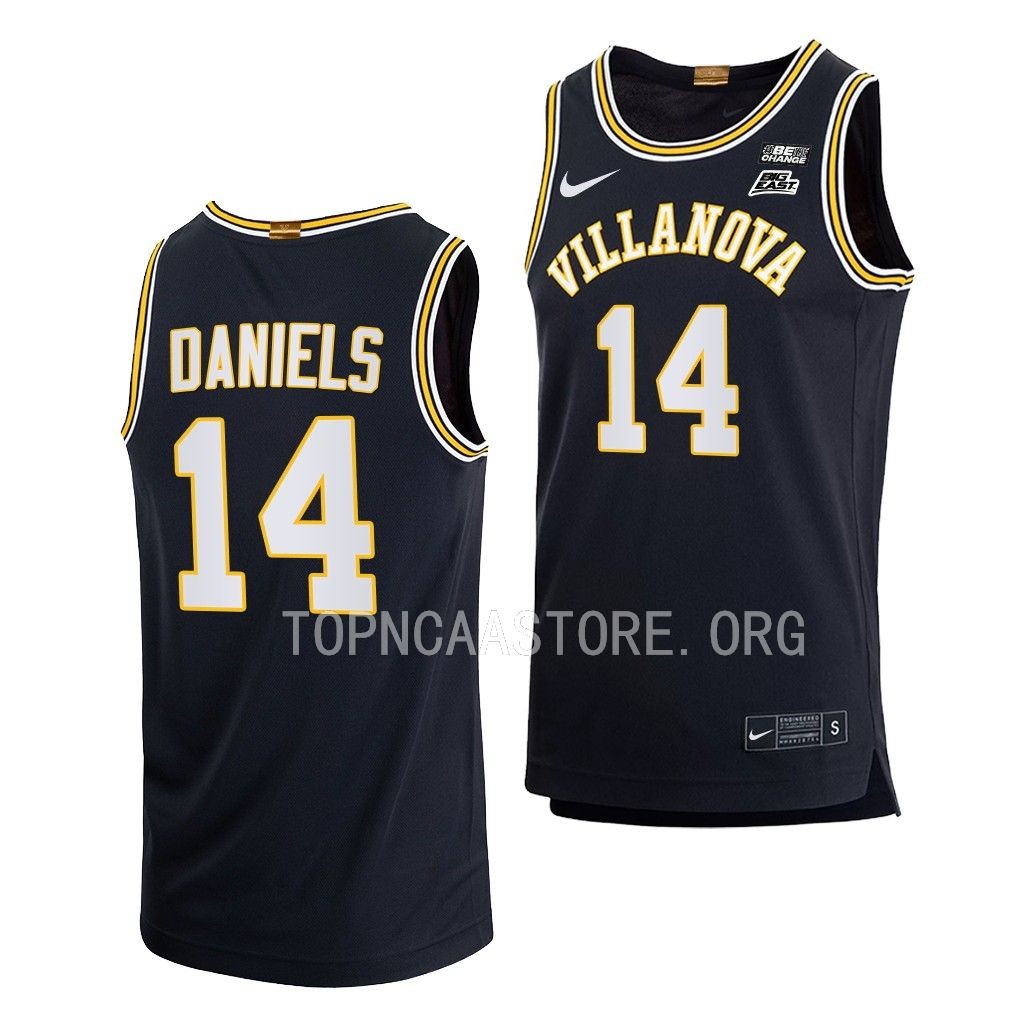 Caleb Daniels Villanova Wildcats #14 Navy 70s Retro Jersey 2022-23 MRS9QGXV