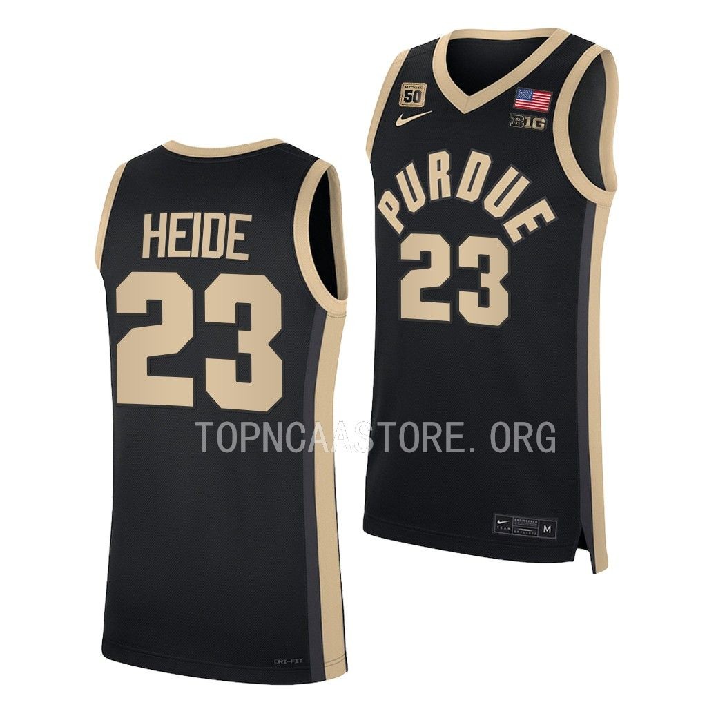 Cam Heide Purdue Boilermakers #23 Black Jersey MIYLQGXV