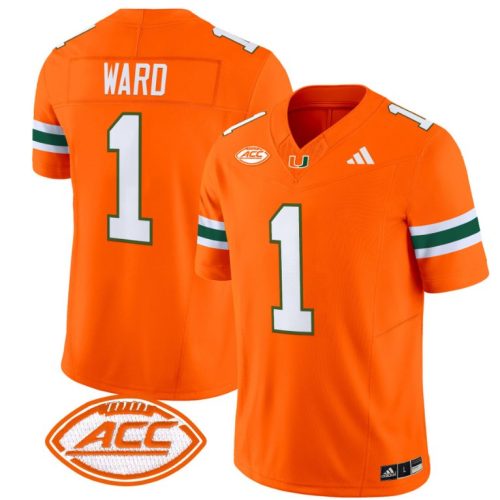 Cam Ward Jersey #1 Miami Hurricanes Vapor Football Stitched Orange KZUQGGXV