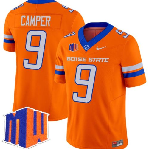 Cameron Camper Jersey #9 Boise State Broncos Vapor Limited College Football Stitched Orange XTNLXGXV