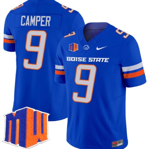 Cameron Camper Jersey #9 Boise State Broncos Vapor Limited College Football Stitched Royal 3L8QUGXV